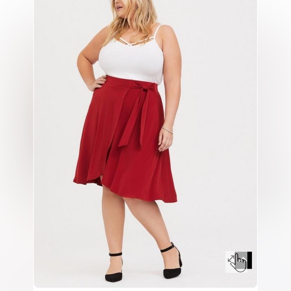 Faux Wrap “Studio Knit” Dance Inspired Skirt - Picture 4 of 6